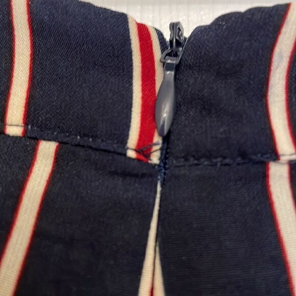 Revolve Superdown Morgan Navy, Red and White Striped Tie Front Pants - Picture 7 of 12